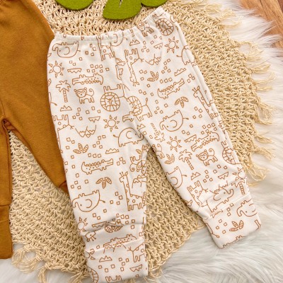 Kit 3 Calças - Floresta, Ferrugem e Safari - Off White e Ferrugem